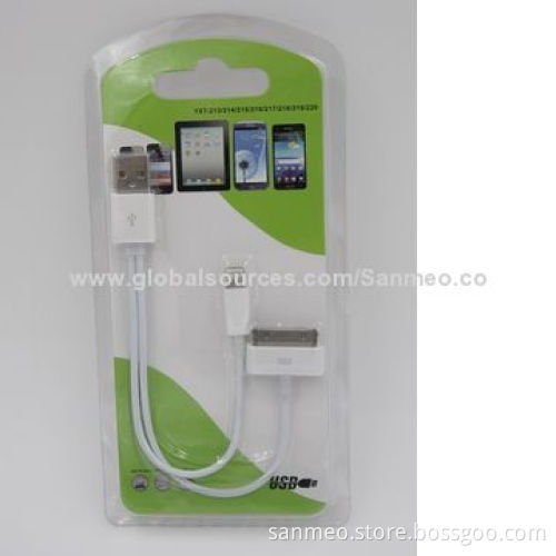 Portable USB charger cable, data sync for iPhone/iPad/iPod, for digital devices, 1A outputNew